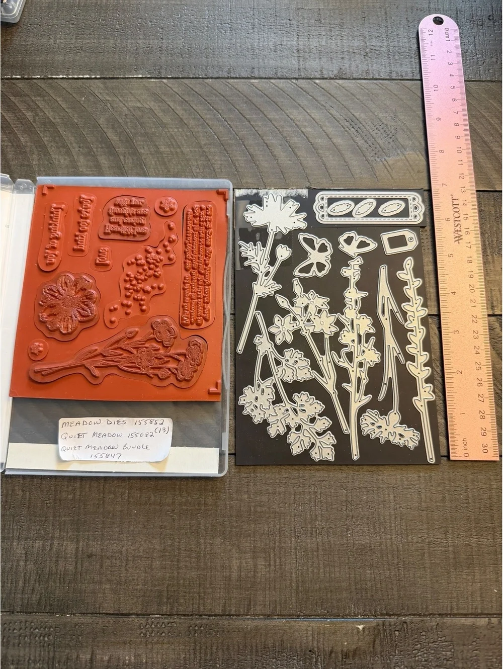 Stampin’ Up Quiet Meadow stamp set with Meadow Dies